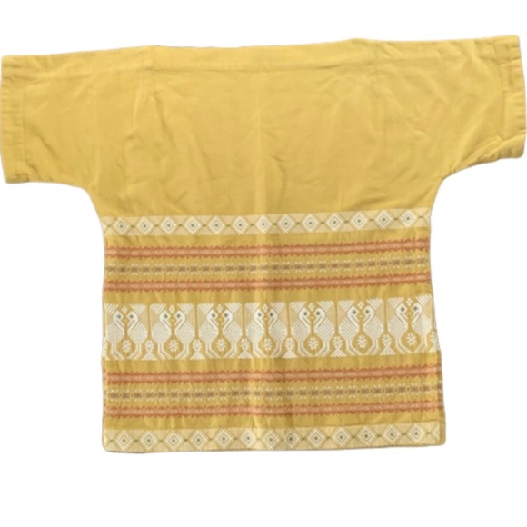 Vintage 60s 70s Embroidered Boho Hippy Tunic Top - Picture 6 of 8